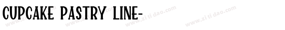 cupcake pastry line字体转换
